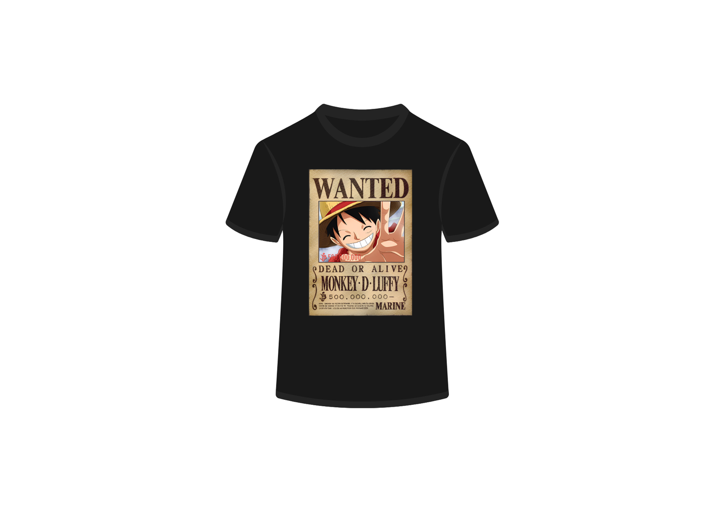 Monkey D. Luffy is Wanted Tee