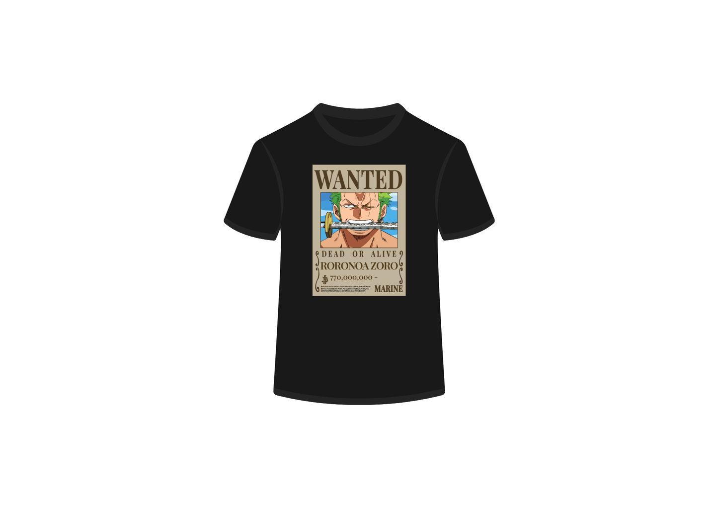 Roronoa Zoro is Wanted Tee
