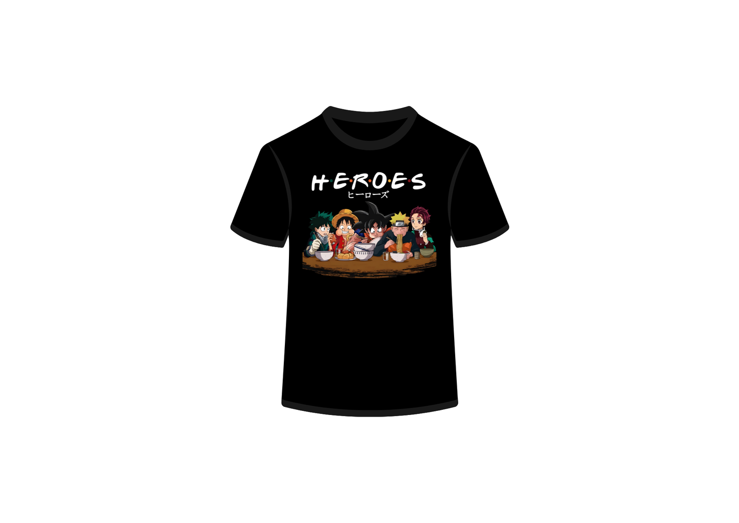 The Anime H.E.R.O.E.S. Tee