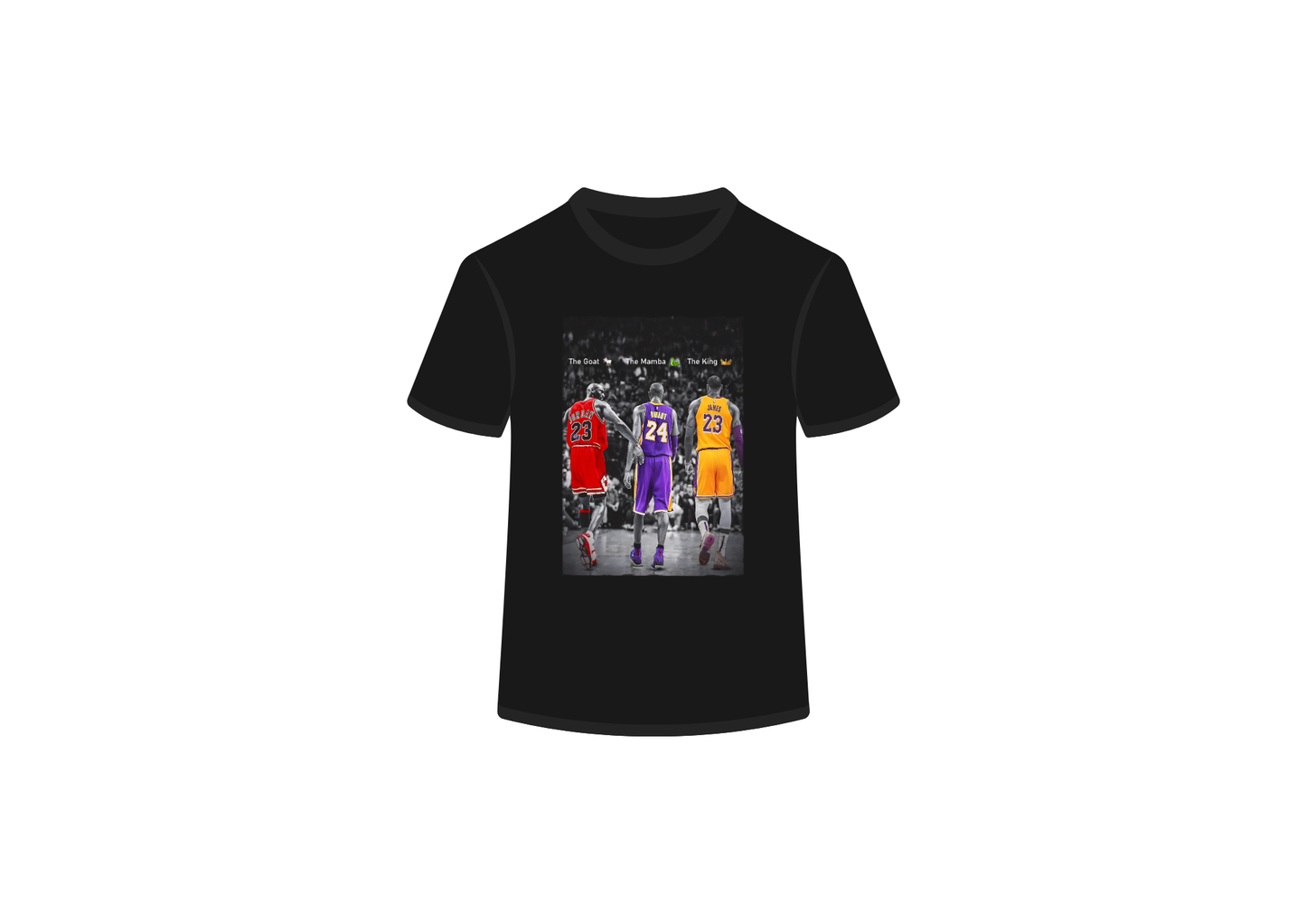 The Goat, The Mamba, and The King NBA Tee